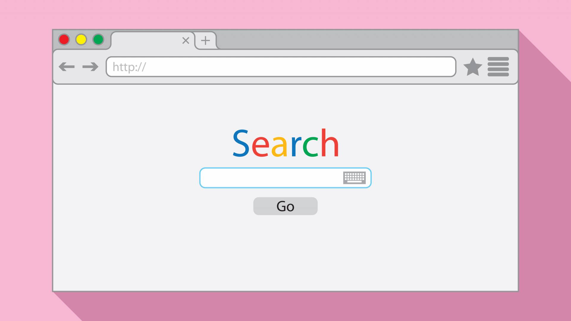 Search Engine - Pink Background