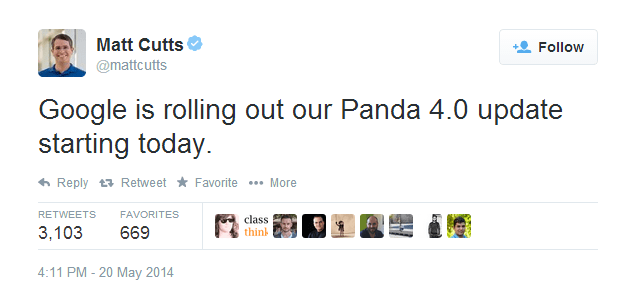 panda 4.0 twitter